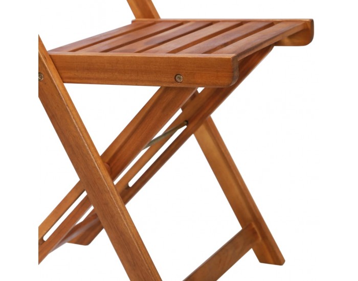 Sonata Градински бистро столове, 2 бр, акациево дърво масив -