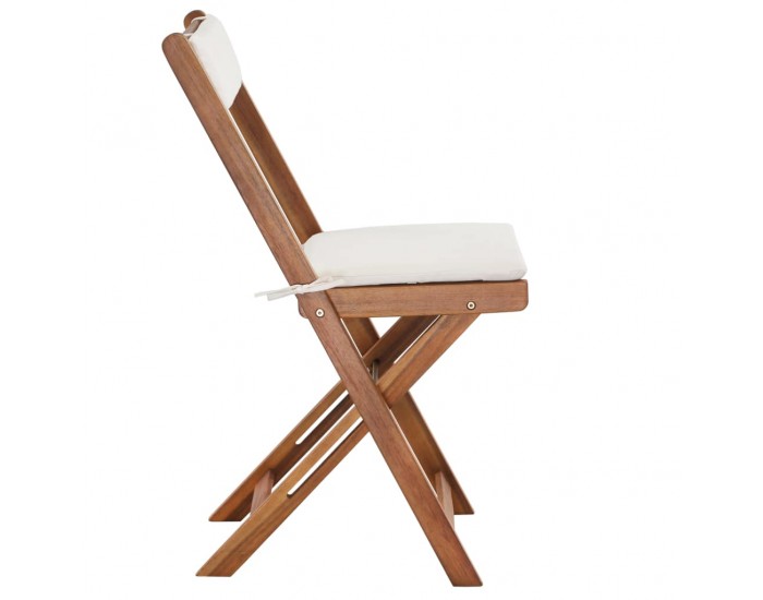 Sonata Бистро комплект с възглавници, 3 части, сгъваем, акация масив - Sonata Бистро комплект с възглавници, 3 части, сгъваем, акация масив -