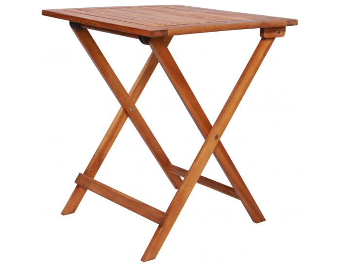 Sonata Градински бистро комплект, 3 части, сгъваем, акация масив -