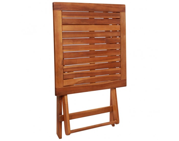 Sonata Градински бистро комплект, 3 части, сгъваем, акация масив -