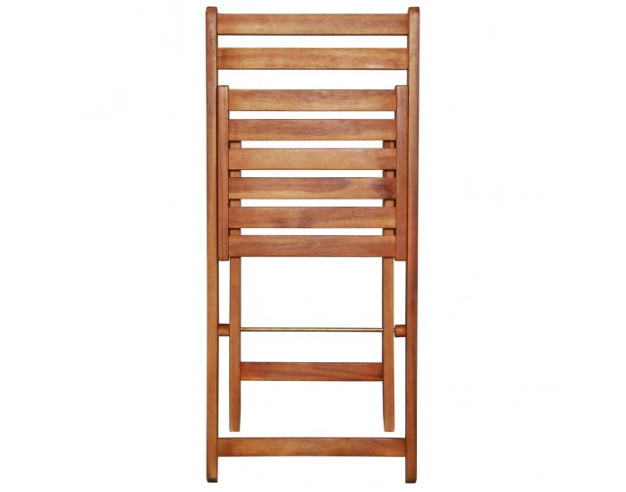 Sonata Градински бистро комплект, 3 части, сгъваем, акация масив -