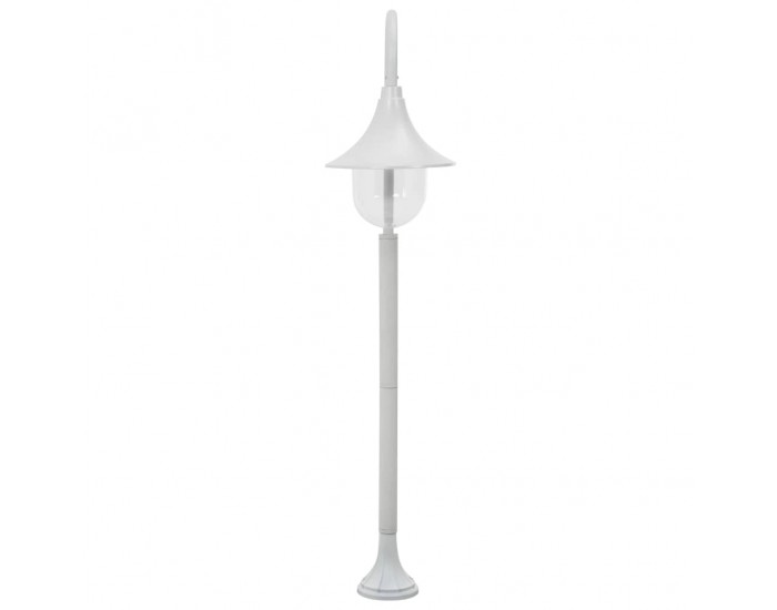 Sonata Градински стълб, E27, 120 см, алуминий, бял -
