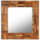 Sonata Огледало за стена, регенерирано дърво масив, 60x60 cм -