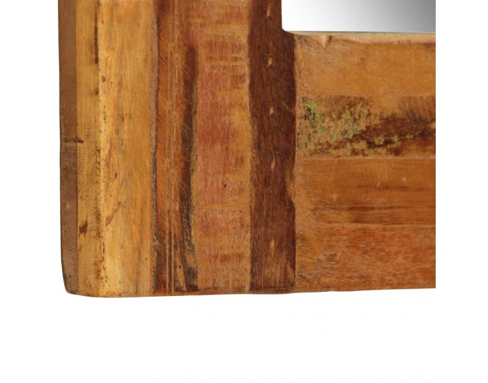 Sonata Огледало за стена, регенерирано дърво масив, 60x60 cм -