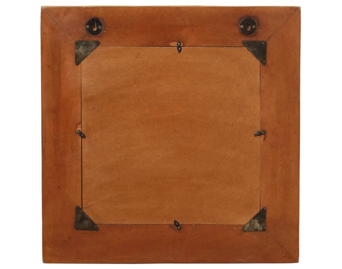 Sonata Огледало за стена, регенерирано дърво масив, 60x60 cм -