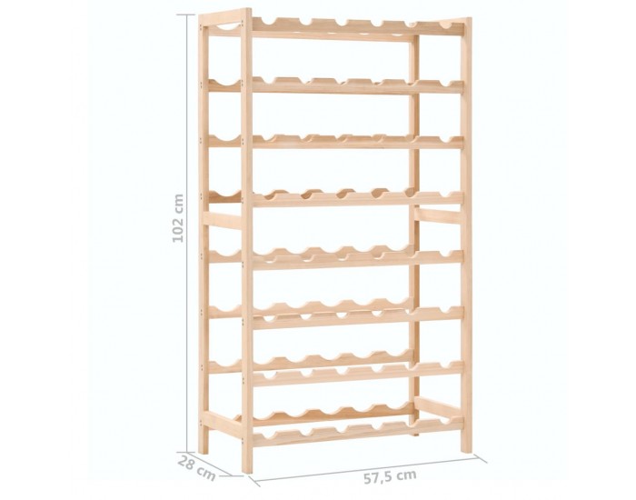 Sonata Стойка за вино, кедрово дърво, 57,5x28x102 см -
