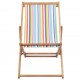 Sonata Сгъваем плажен стол, текстил и дървена рамка, многоцветен -