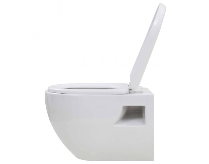 Sonata Окачена тоалетна чиния,  керамична, бяла -