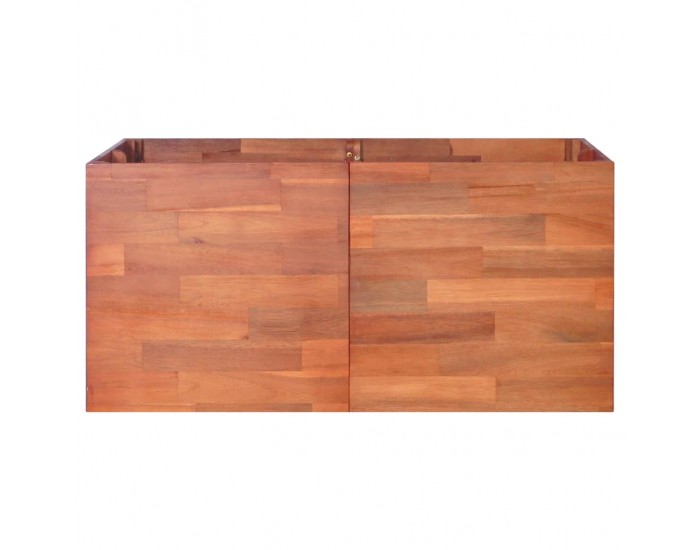 Sonata Градински сандък за цветя, акациево дърво, 100x100x50 см -