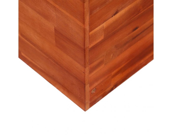 Sonata Градински сандък за цветя, акациево дърво, 100x100x50 см -