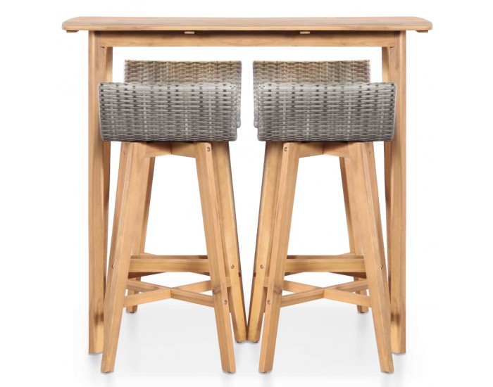 Sonata Градински трапезен комплект, 5 части, акация масив - Sonata Градински трапезен комплект, 5 части, акация масив -