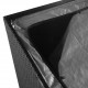 Sonata Градински сандък, черен, 150x100x100 cм, полиратан -