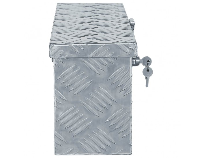 Sonata Алуминиева кутия, 48,5x14x20 см, сребриста -