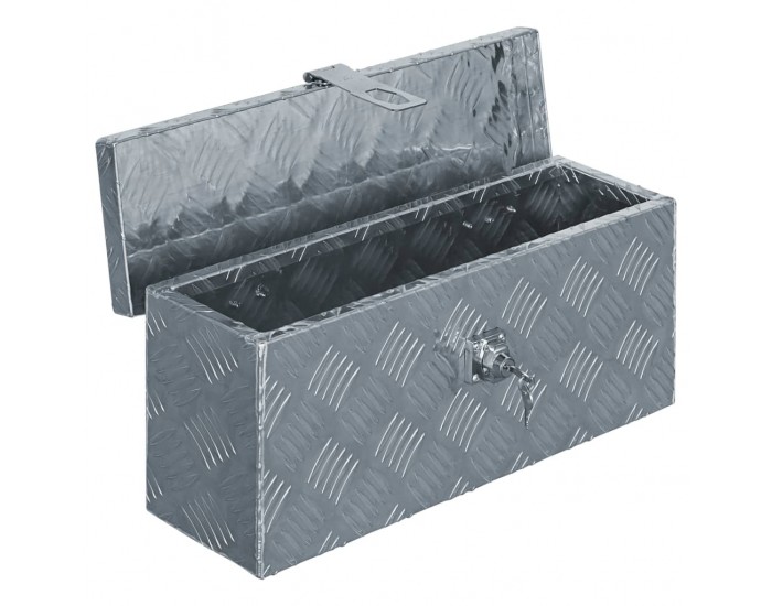 Sonata Алуминиева кутия, 48,5x14x20 см, сребриста -