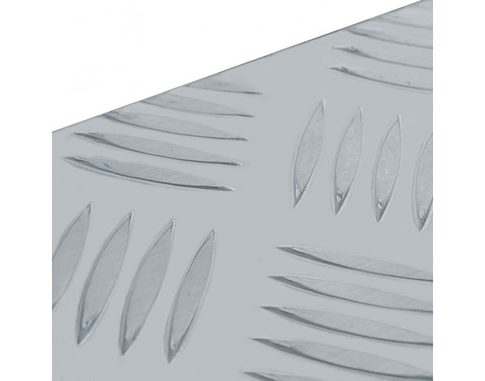 Sonata Алуминиева кутия, 48,5x14x20 см, сребриста -