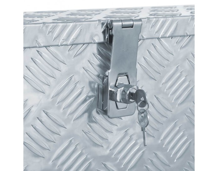 Sonata Алуминиева кутия, 80,5x22x22 см, сребриста -