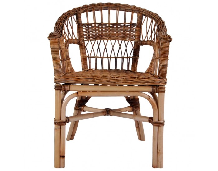 Sonata Градински стол, естествен ратан, кафяв -
