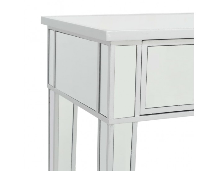 Sonata Огледална тоалетка с табуретка, МДФ и стъкло -