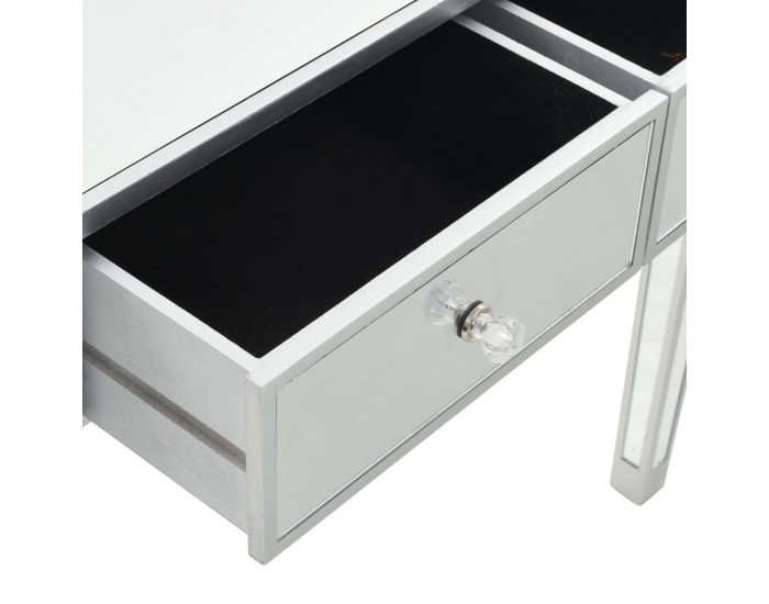 Sonata Огледална тоалетка с табуретка, МДФ и стъкло -