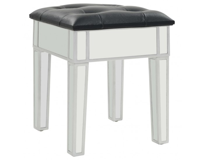 Sonata Огледална тоалетка с табуретка, МДФ и стъкло -