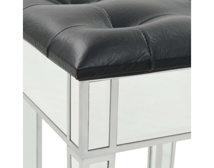 Sonata Огледална тоалетка с табуретка, МДФ и стъкло -