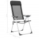 Sonata Сгъваеми къмпинг столове, 2 бр, черни, алуминий -