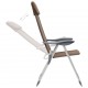 Sonata Сгъваеми къмпинг столове, 4 бр, кафяви, алуминий -
