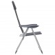 Sonata Къмпинг столове, 2 бр, сиви, 58x69x111 см, алуминий -