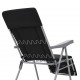 Sonata Сгъваеми градински столове с възглавници, 2 бр, черни -