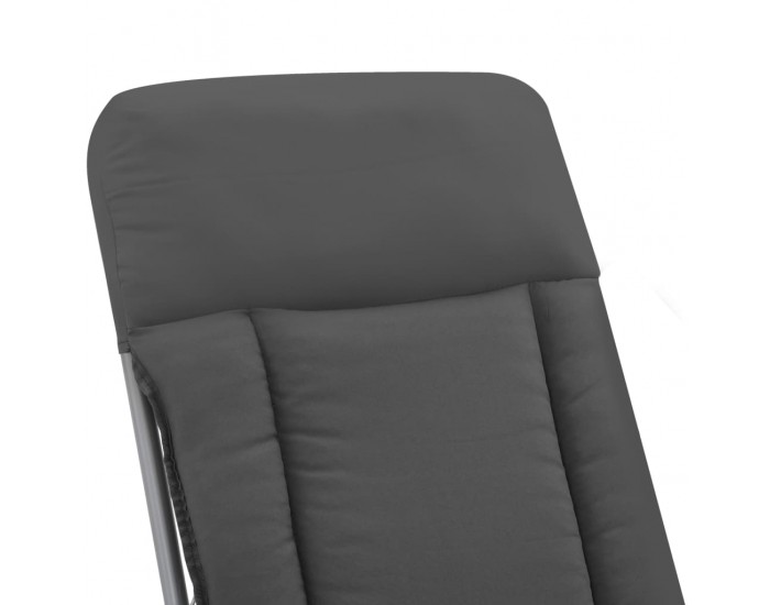Sonata Сгъваеми градински столове с възглавници, 2 бр, сиви -