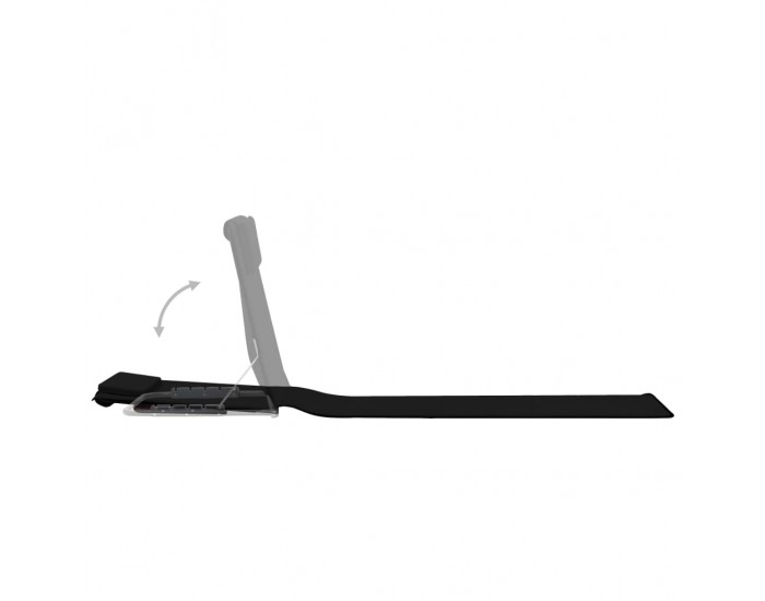 Sonata Сгъваеми плажни постелки, 2 бр, стомана и плат, черни -