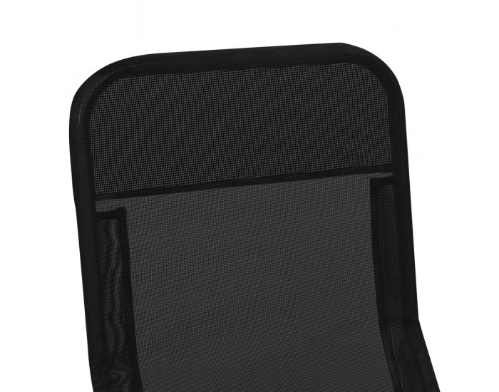 Sonata Сгъваеми шезлонги, 2 бр, Textilene, черни -