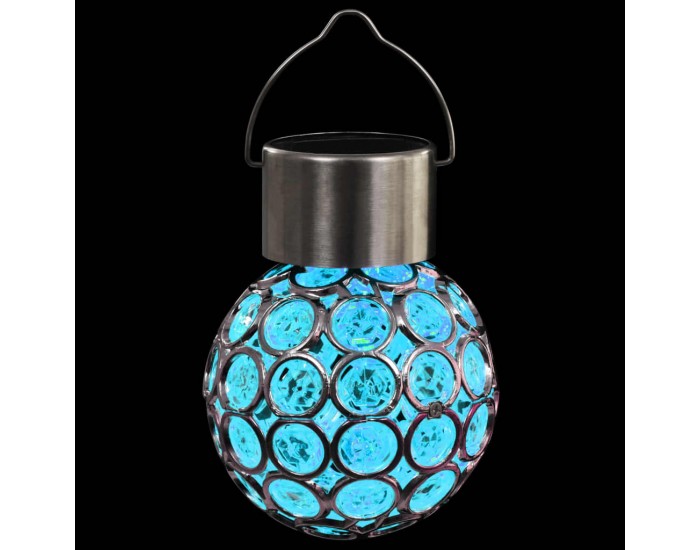 Sonata Висящи соларни лампи, 8 бр, LED осветление, RGB -