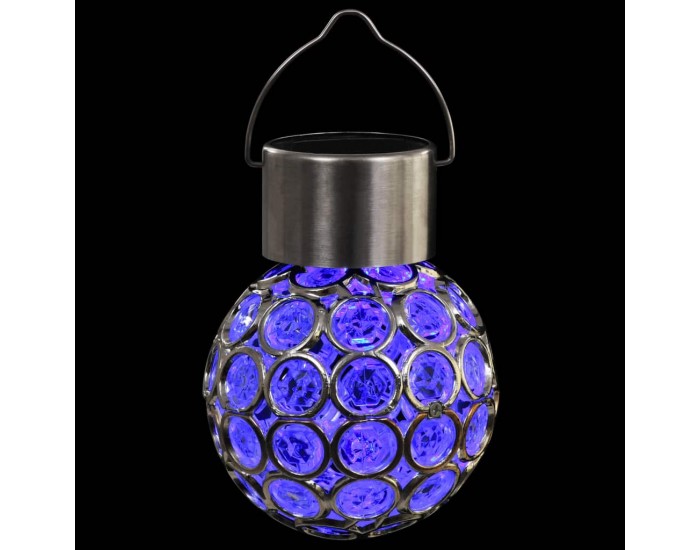 Sonata Висящи соларни лампи, 8 бр, LED осветление, RGB -
