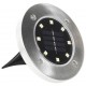 Sonata Соларни градински лампи, 8 бр, LED бяла светлина -