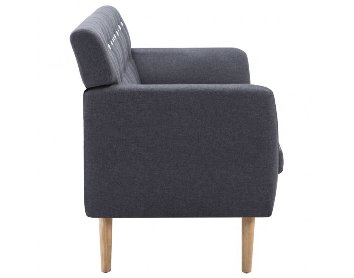 Sonata 3-местен диван, тапицерия от плат, 172x70x82 см, тъмносив -