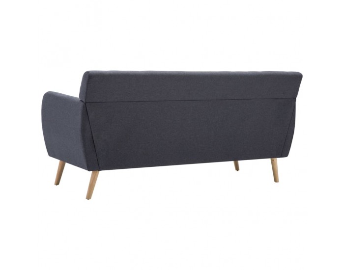 Sonata 3-местен диван, тапицерия от плат, 172x70x82 см, тъмносив -