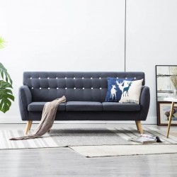 Sonata 3-местен диван, тапицерия от плат, 172x70x82 см, тъмносив - Мека мебел