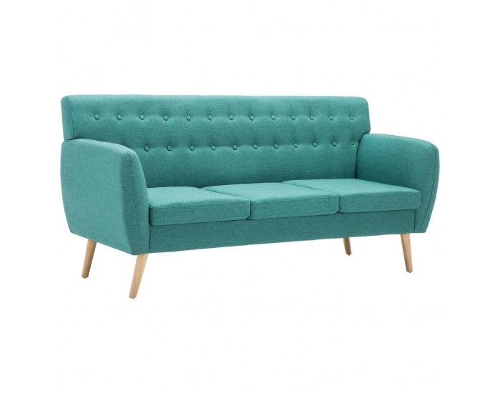 Sonata 3-местен диван, тапицерия от плат, 172x70x82 см, зелен -