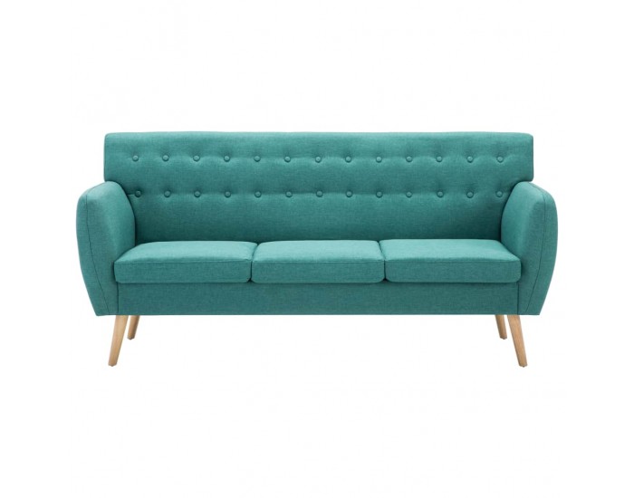 Sonata 3-местен диван, тапицерия от плат, 172x70x82 см, зелен -