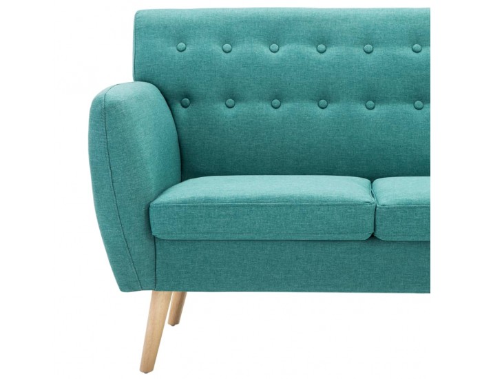 Sonata 3-местен диван, тапицерия от плат, 172x70x82 см, зелен -