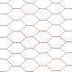 Sonata Хексагонална стоманена мрежа с PVC покритие, 25x1,2 м, червена -