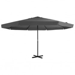 Sonata Градински чадър с алуминиев прът, 500 см, антрацит - Градина
