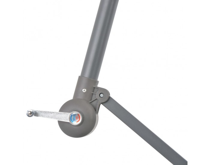 Sonata Градински чадър, чупещо рамо и алуминиев прът, 300 см, антрацит -