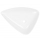 Sonata Керамична мивка, бяла, триъгълна, 645x455x115 мм -