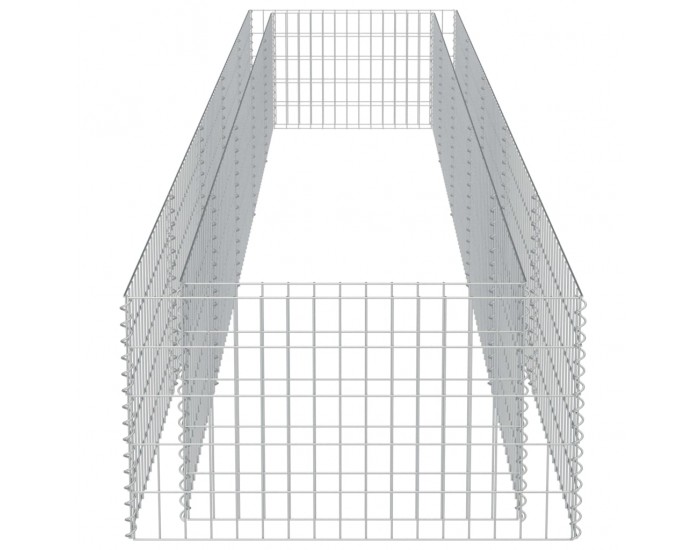 Sonata Габион плантер, поцинкована стомана, 450x90x50 cм -