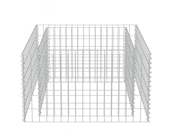 Sonata Габион плантер, поцинкована стомана, 90x90x50 cм - Sonata Габион плантер, поцинкована стомана, 90x90x50 cм -