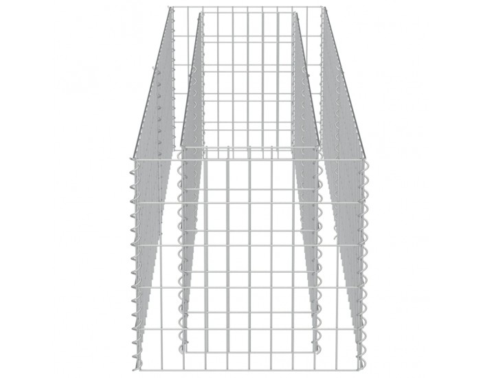 Sonata Габион плантер, поцинкована стомана, 180x50x50 cм -