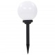 Sonata Градински соларни лампи, LED, 3 бр, сферични, 20 см, RGB -