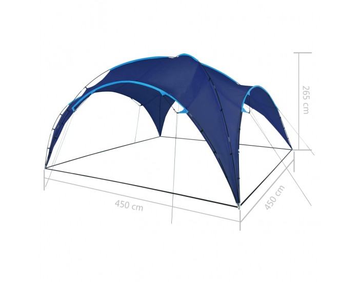 Sonata Парти шатра, арковидна, 450x450x265 см, тъмносиня - Sonata Парти шатра, арковидна, 450x450x265 см, тъмносиня -